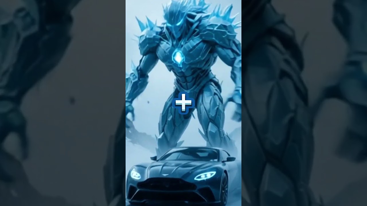 &ldquo;Hybrid AI Fusion Showdown ⚡ Aston Martin Valkyrie x Ice Golem&rdquo;#HybridAI#AIFusion#AICreativity