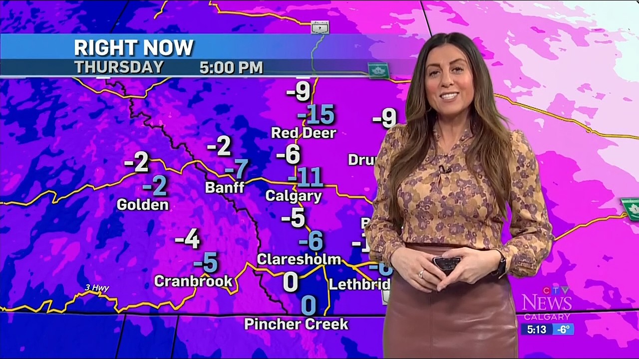 Danielle Savoni - CTV News Calgary - Weather - Thursday, December 12, 2024. Leather skirt night!