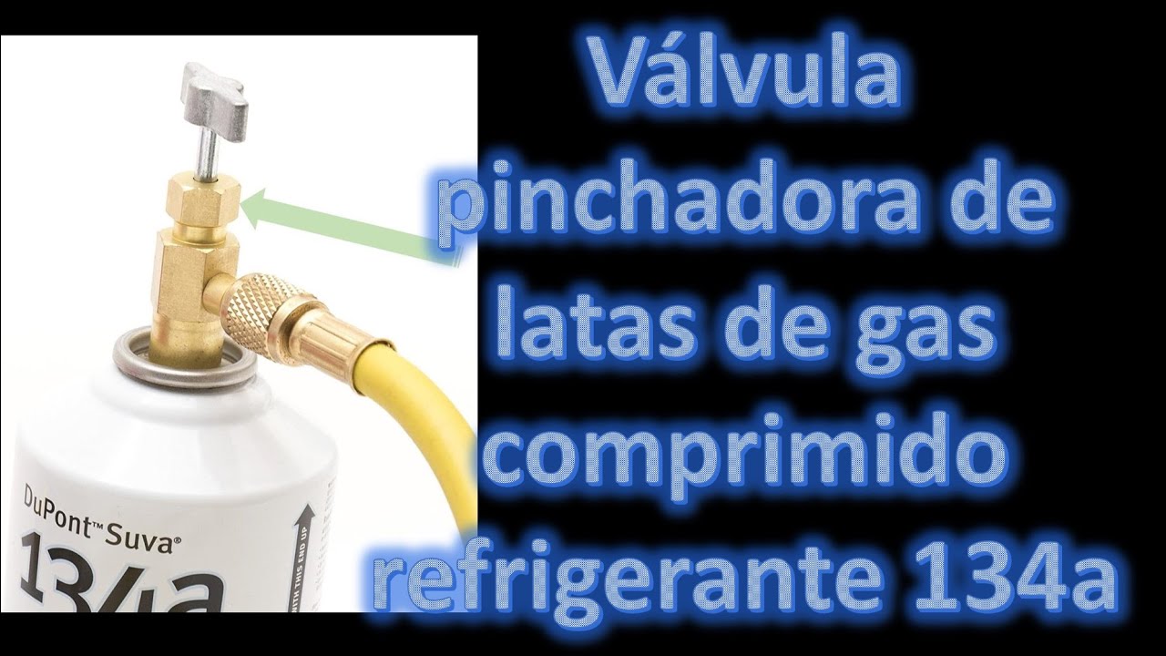 Válvula pinchadora de lata de gas 134a