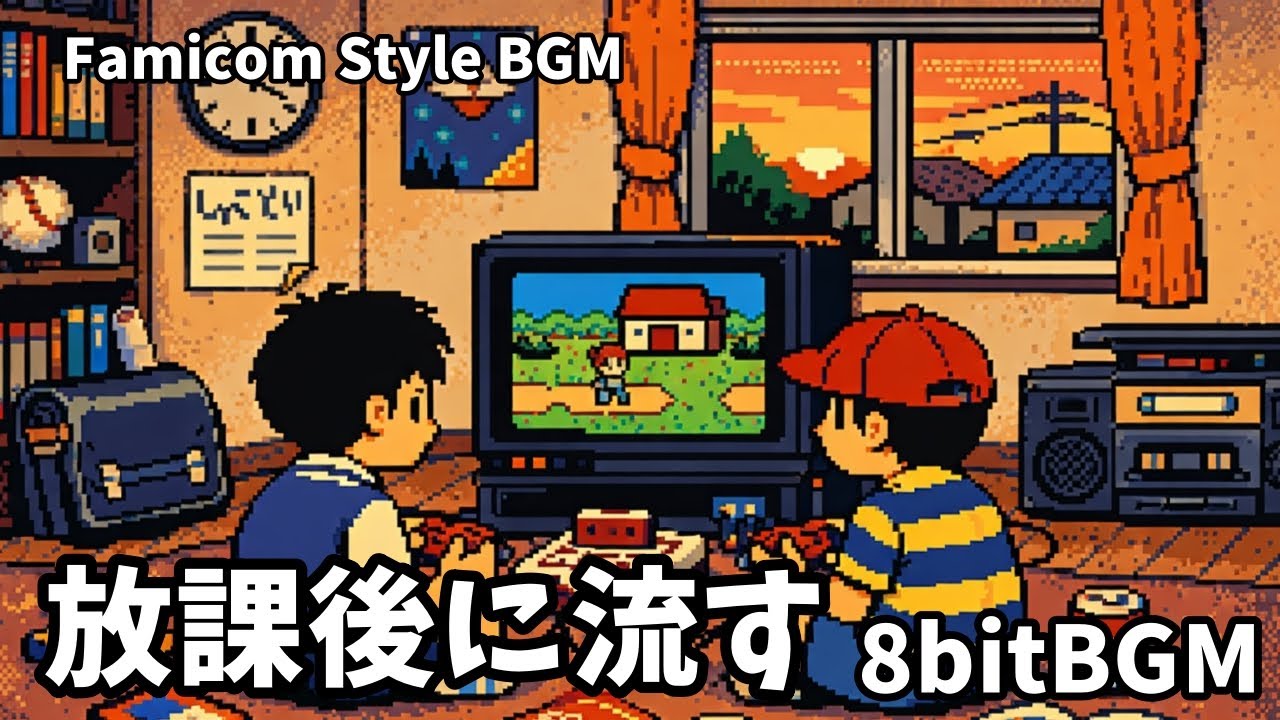 放課後に流す8bitBGM｜ファミコン風レトロ音楽