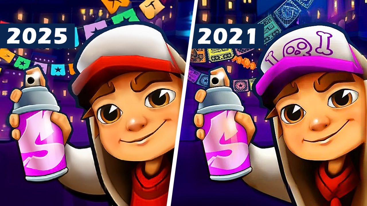 Subway Surfers Mexico (2025) против Subway Surfers Mexico (2021), Новое обновление Subway Surfers...