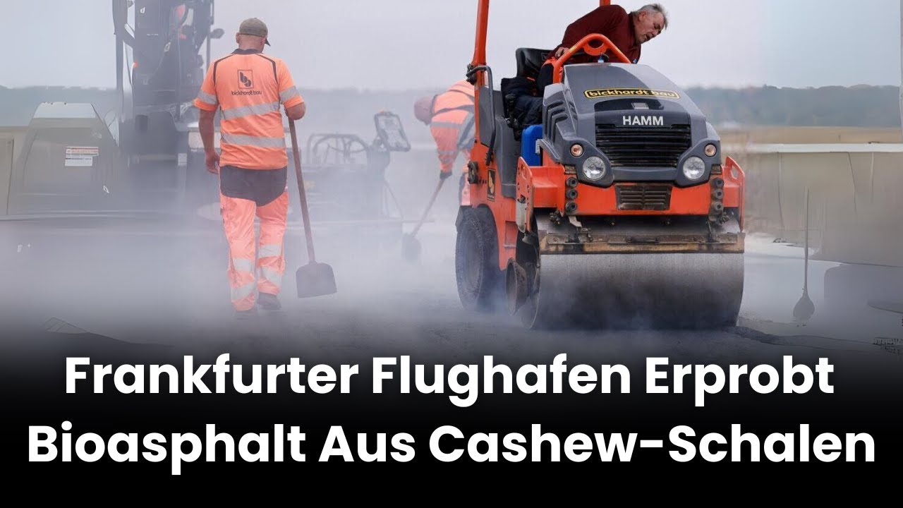 Frankfurter Flughafen testet umweltfreundlichen Asphalt aus Cashew-Schalen | RND |AI1E