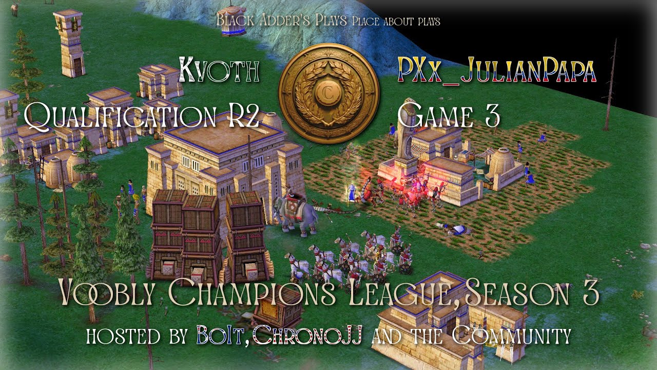 Voobly Champions League 3, Qual., R2 - Kvoth vs. PXx_JulianPapa, G3 - Age of Mythology: The Titans