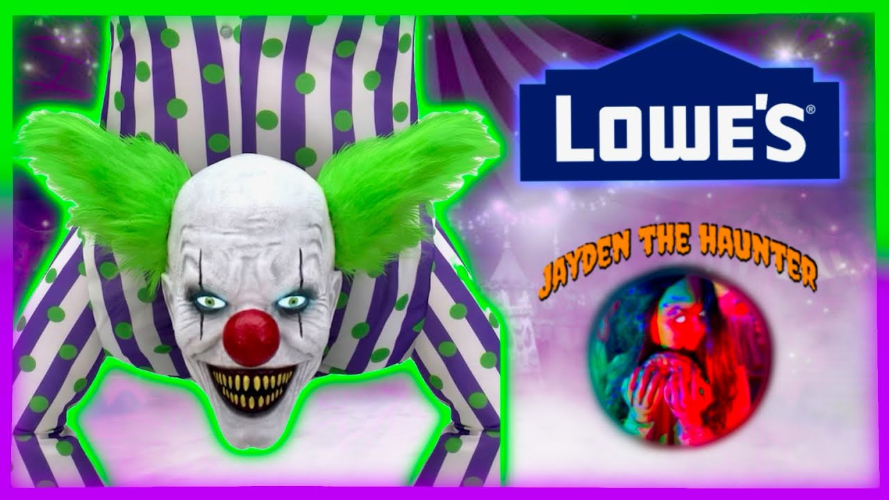 UNBOXING & SET UP Lowe’s Haunted Living 8.5ft Handstand Clown Life Size Animatronic Halloween Prop