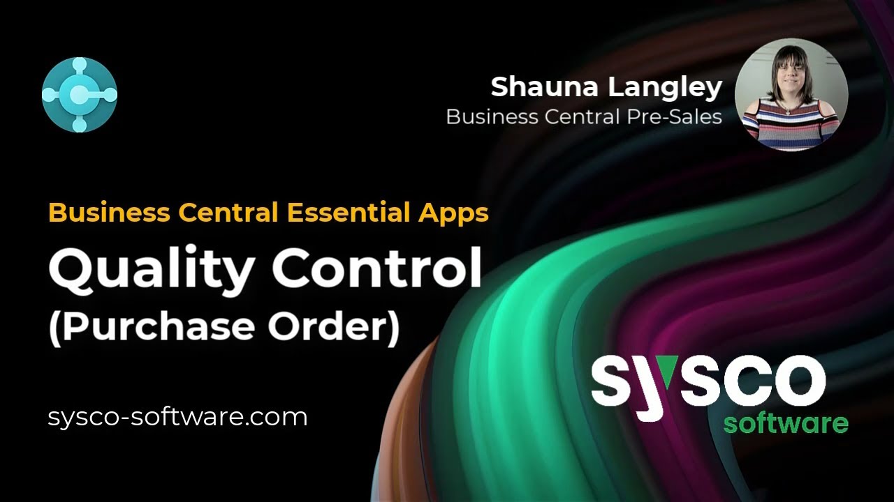 Quality Control App - (Purchase Order) - Microsoft Dynamics 365 Business Central