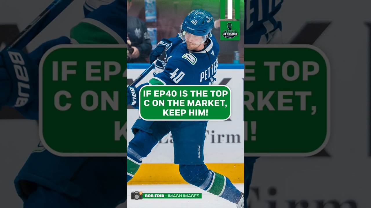 If EP40 is the most valuable centre on the trade market shouldn't the Canucks just keep him?