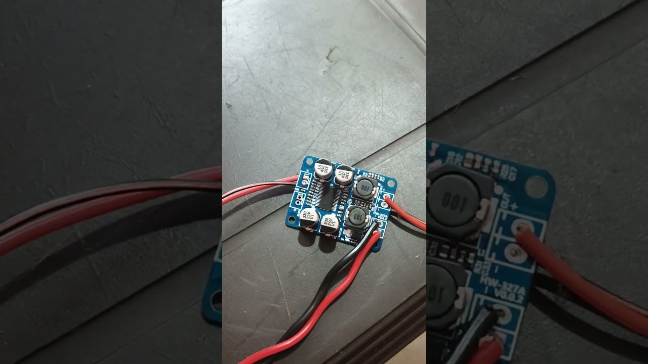 TPA 3118 mono board and basoon low pass filter board.Working video 