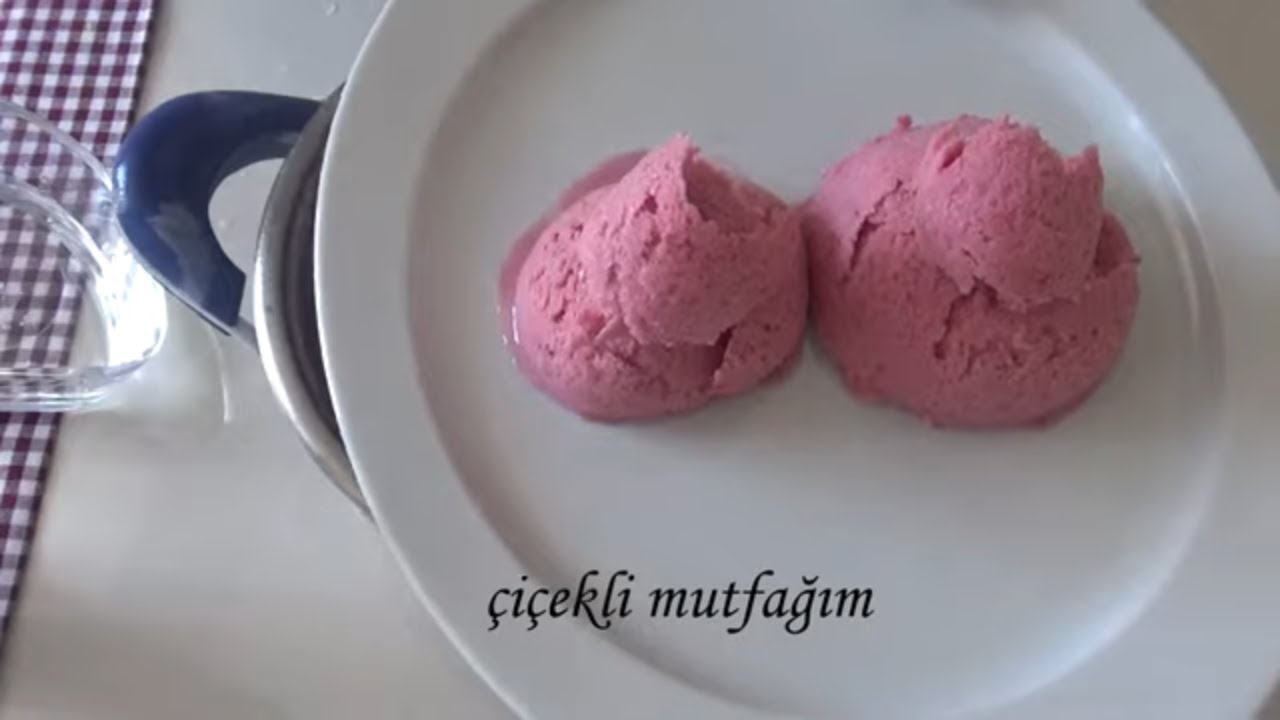 VİŞNELİ DÖVME DONDURMA TARİFİ👉ASLA BUZLANMAZ!