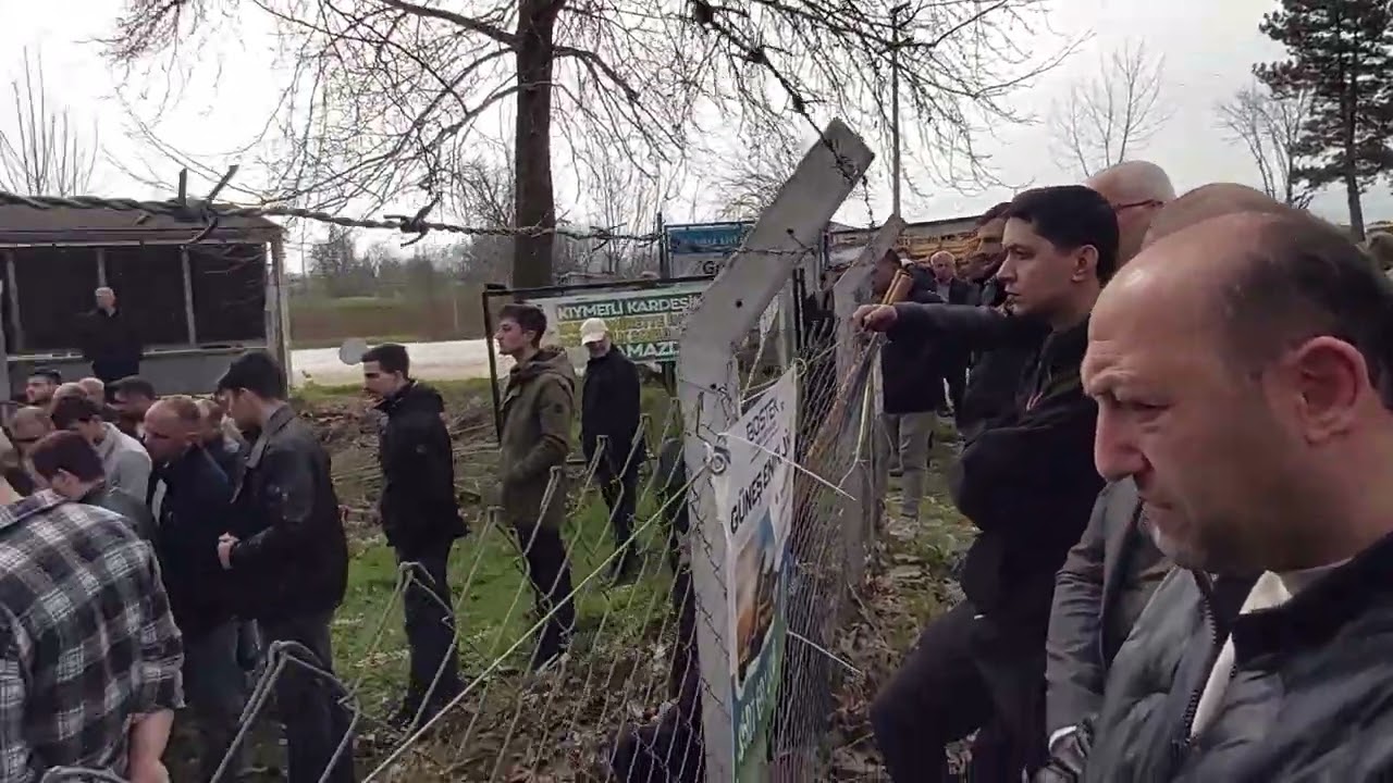 Merhume Gülderen Gümüştekin'in Cenazesi.