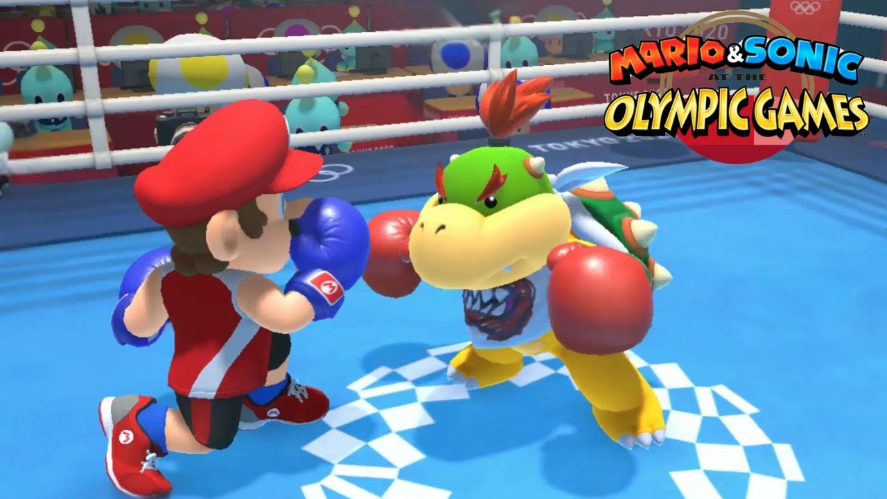 Mario & Sonic At The Olympic Games Tokyo 2020 (Boxing) Mario VS Bowser Jr Silver Shadow & Knuckles