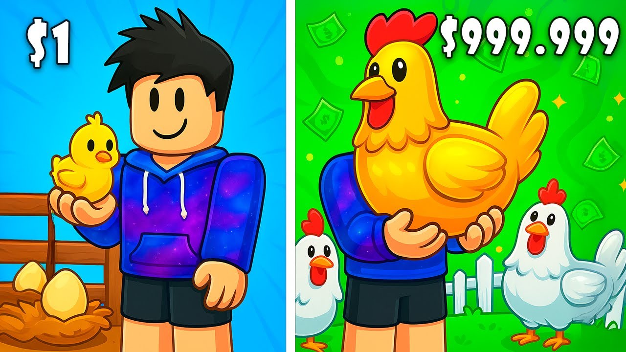 Criei, Vendi Ovos e Fiquei MILIONÁRIO! Roblox Criação De Ovos