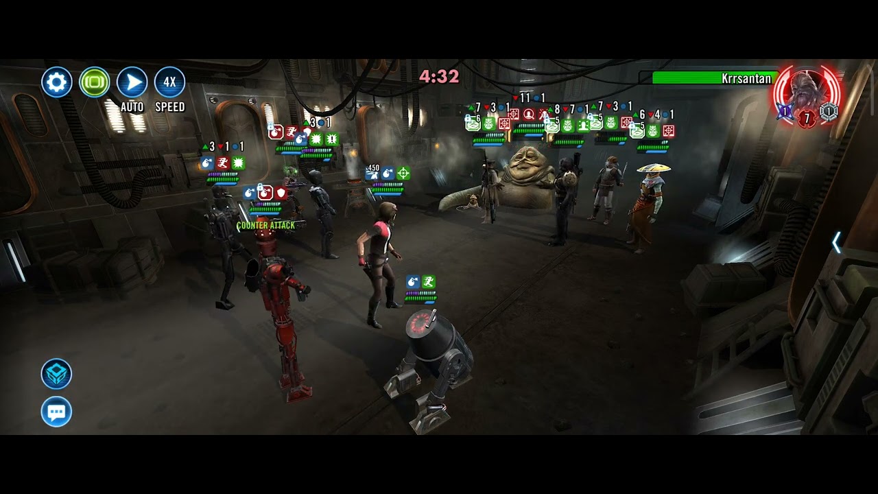SWGOH - DR APHRA WITH IG CRON VS GL JABBA - GAC ( EASY WIN) 