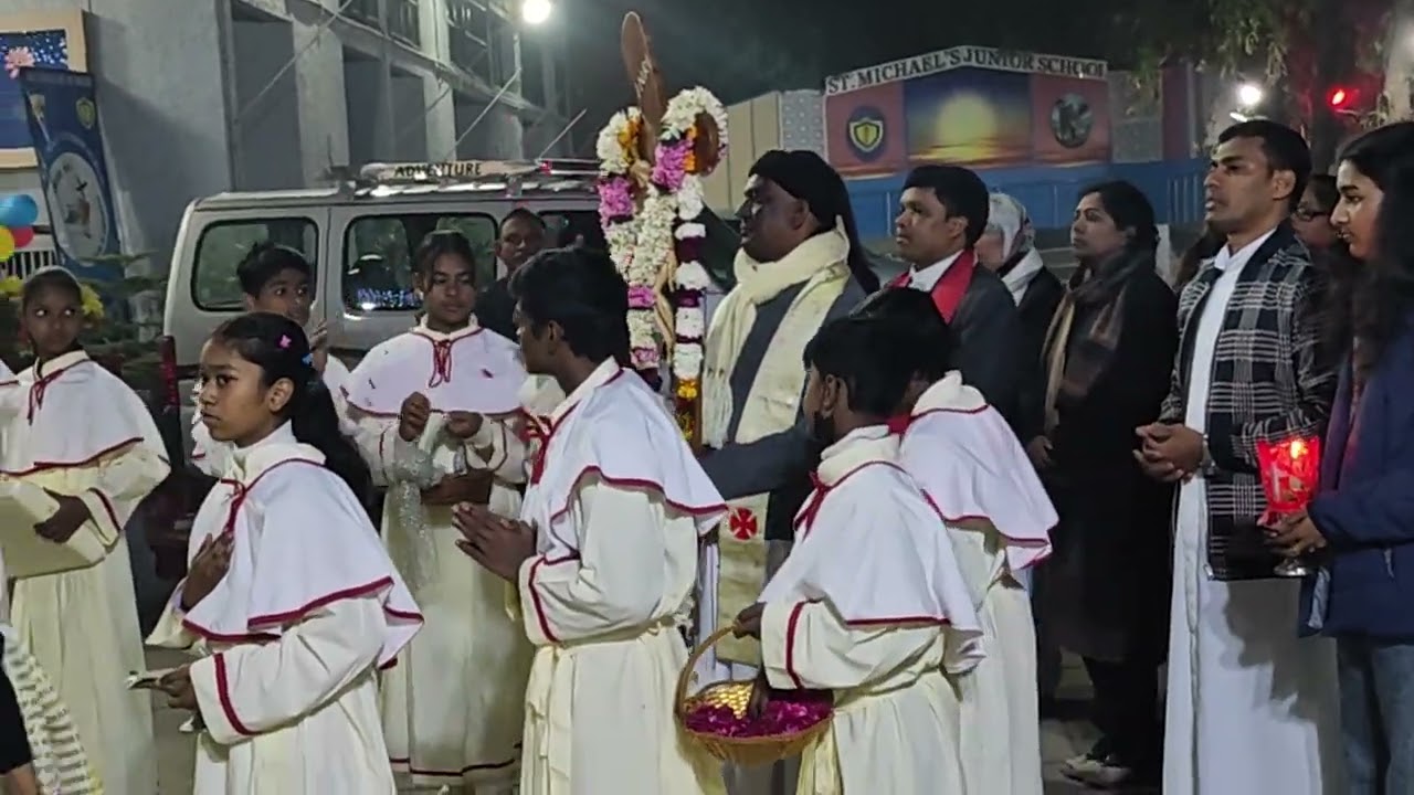 Welcoming the Jubilee Cross at St Michael Church, Prasad Nagar on 09.01.2026