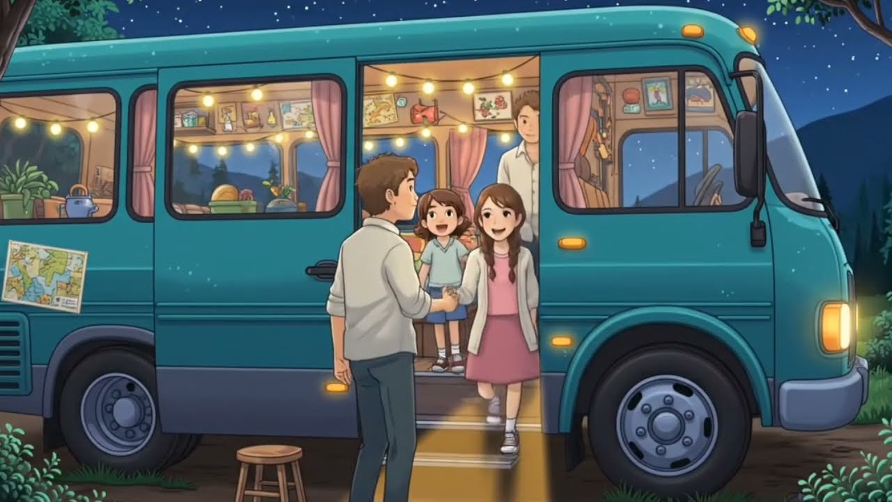 Stepping Into a Ghibli Frame: Our Family Bus Adventure and camping . |Ghiblistyle| #trending #asmr