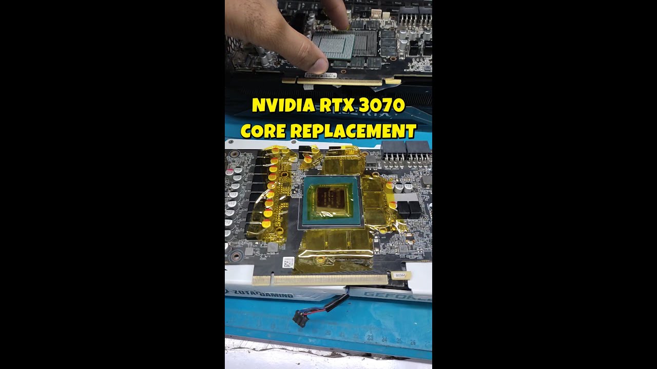 Nvidia RTX 3070 GPU VCore Chip Change/Replacement | Graphics Card Repairing