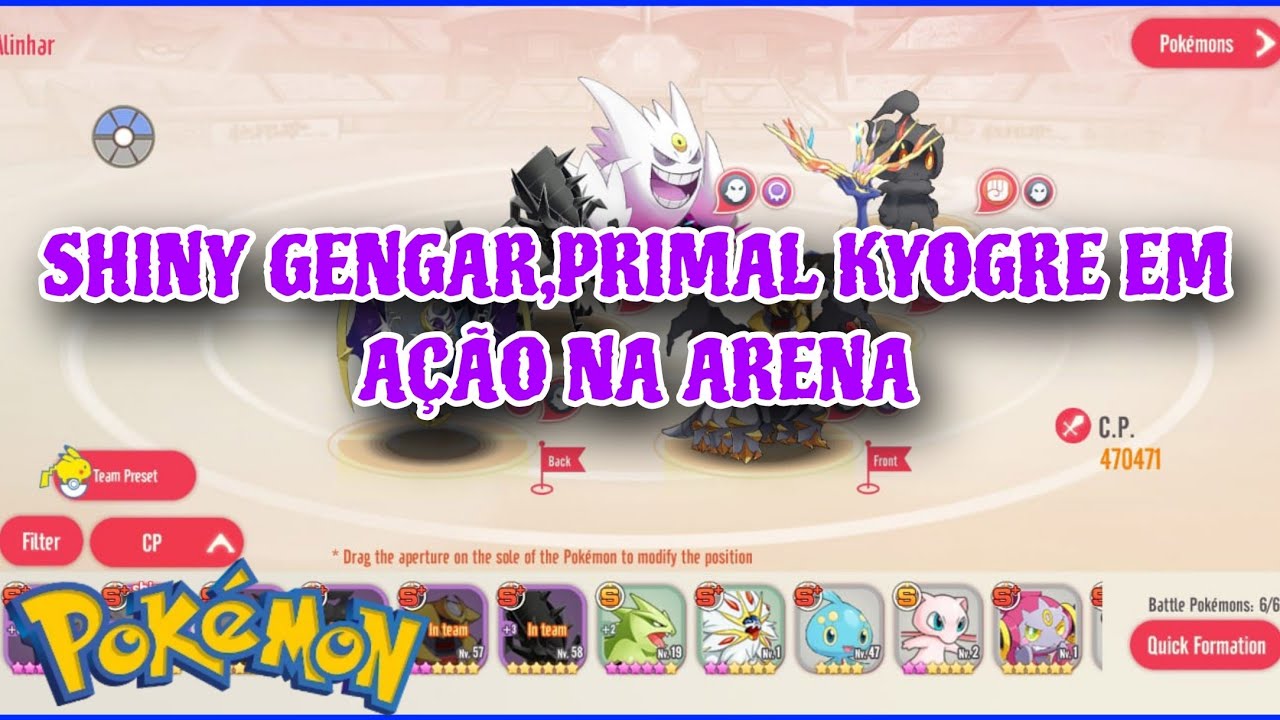 PRIME KYOGRE É MUITO CHATO, SHINY GENGAR ME SURPREENDEU,LUTAS NA ARENA MEGAMON/POCKET INCOMING