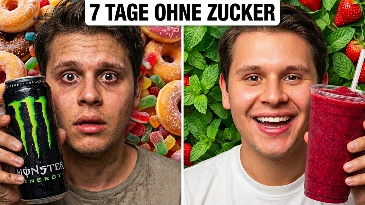 Wie SCHWER ist es 7 TAGE OHNE ZUCKER🍫 - ALS ZUCKERSÜCHTIGER