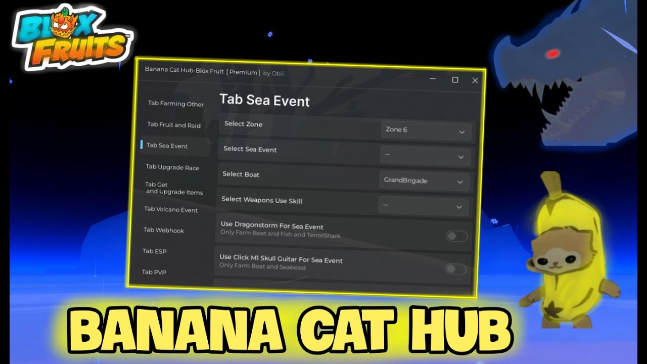 Blox Fruit - Banana Hub Leviathan Showcase