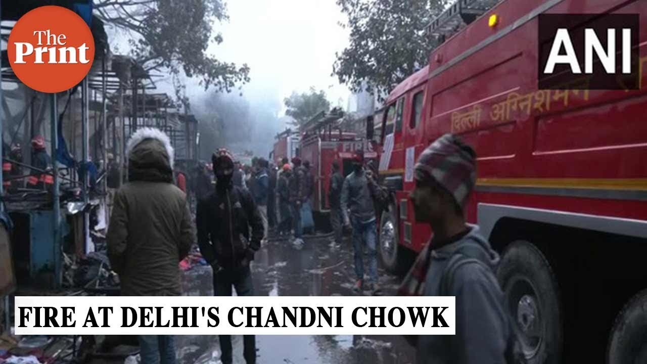 Fire at Delhi's Chandni Chowk market, almost 60 shops gutted