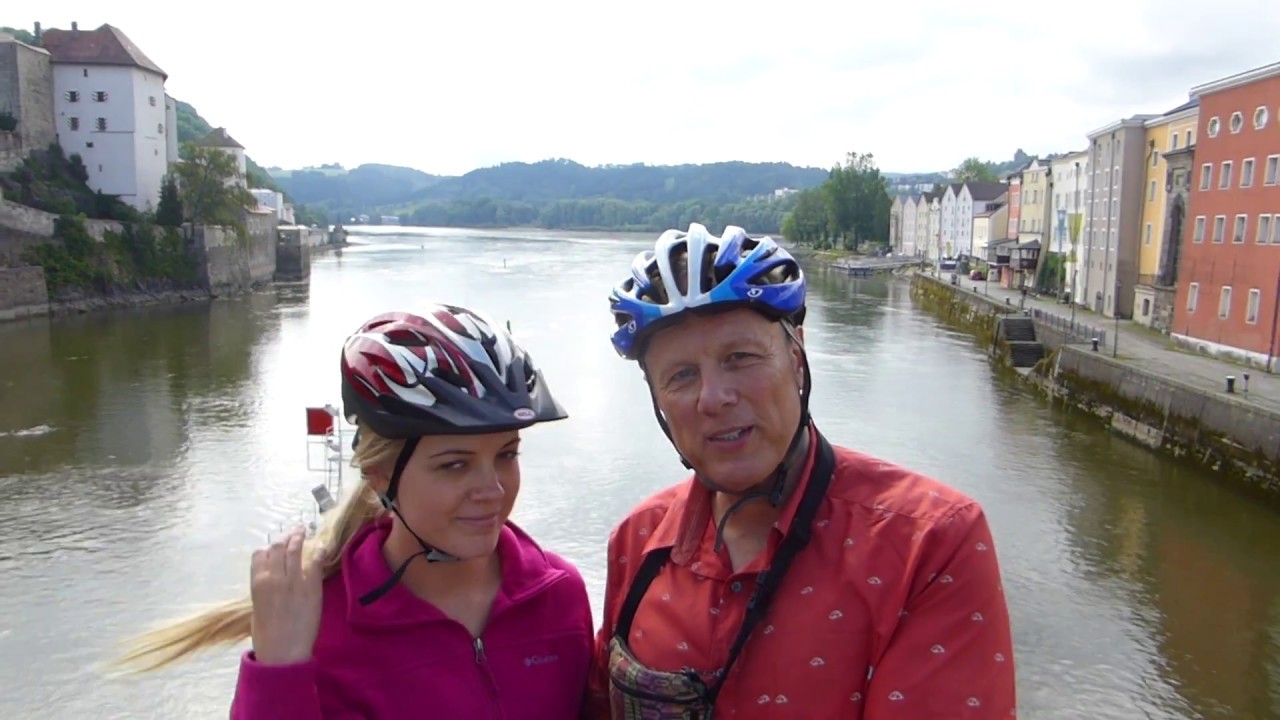 Cycling along the Danube River, Austria