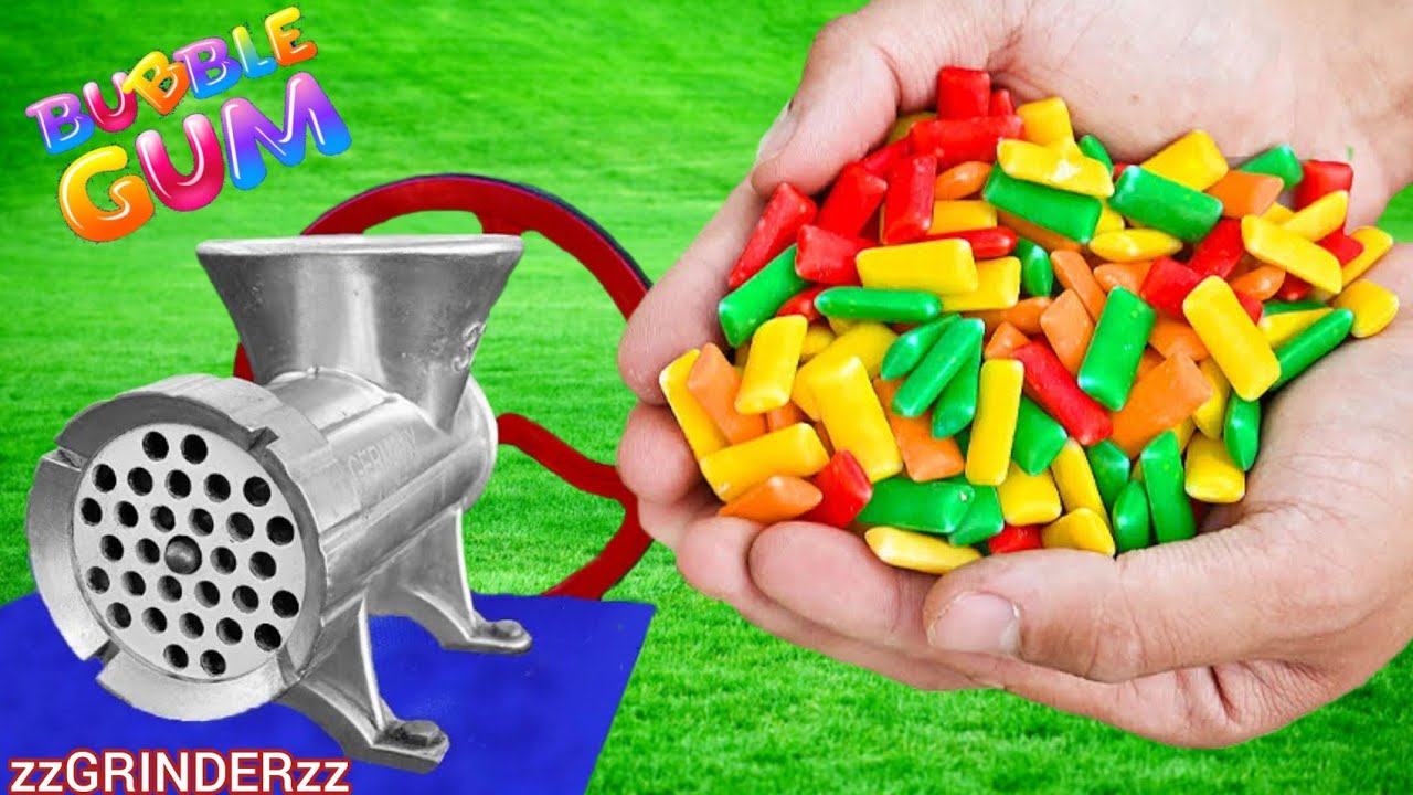 EXPERIMENT! BUBBLE GUM VS MEAT GRINDER