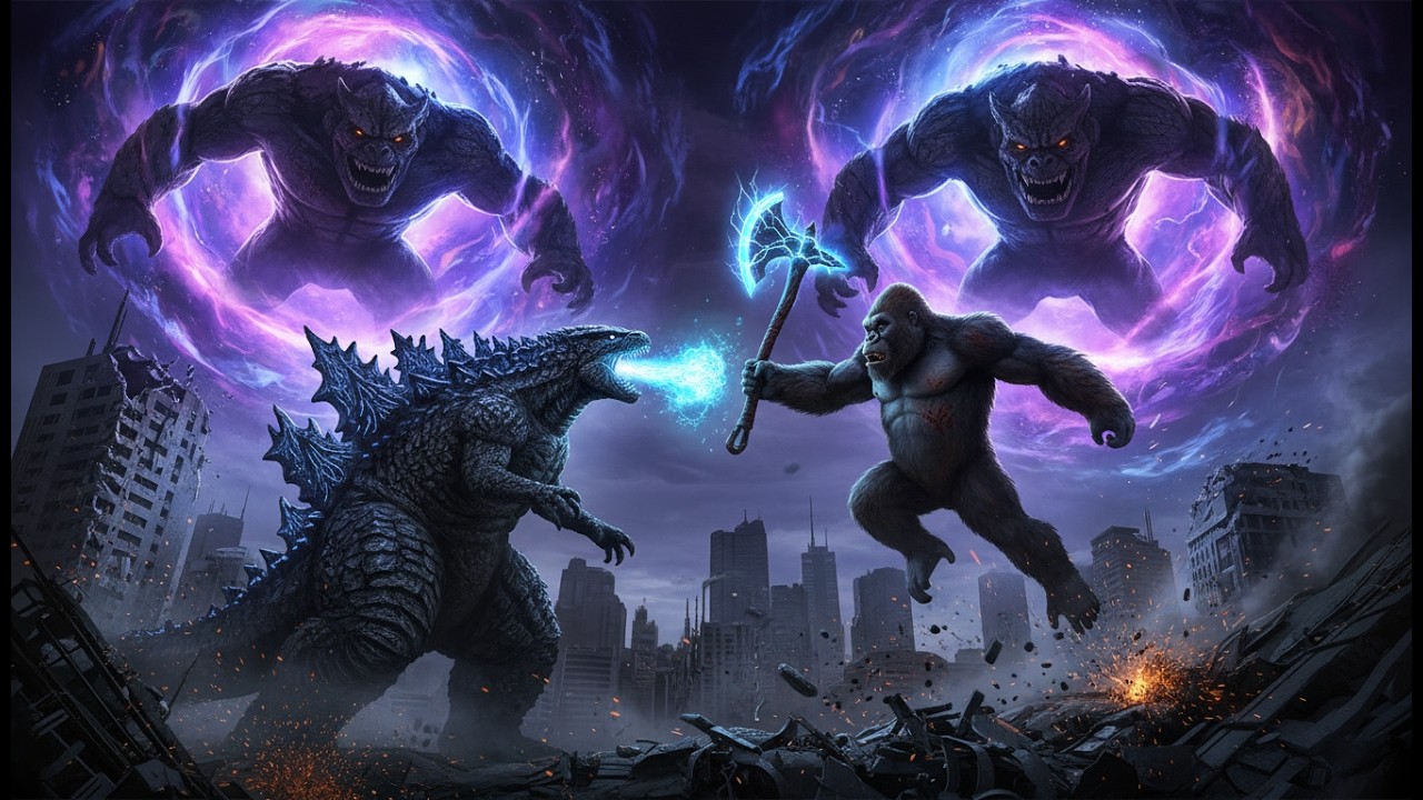 godzilla vs king kong fight space rifts and the rise of mega trolls the new threat