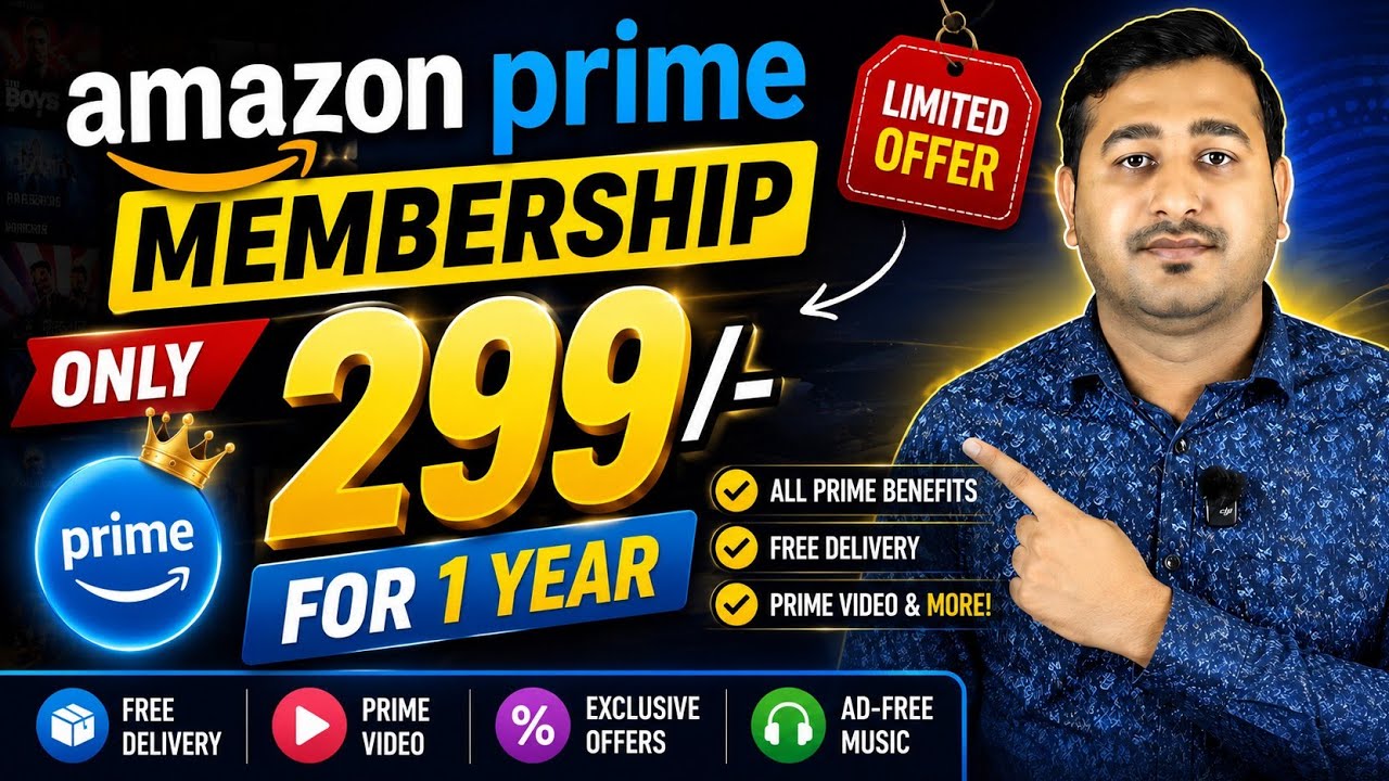 Amazon Prime Membership 299/- For 1 Year | Amazon Prime Membership Kaise len | Amazon Prime Day Sale