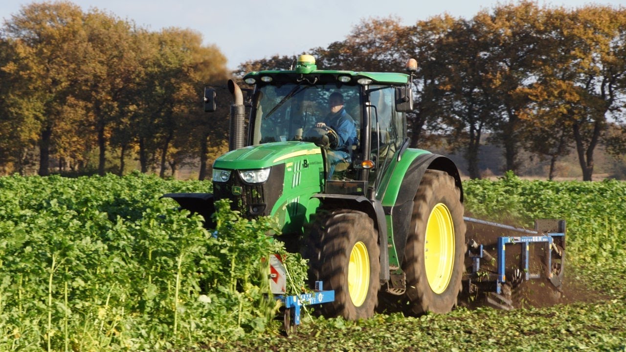 High speed Farming John Deere 6190R en Hektor Gigant Trekkerweb