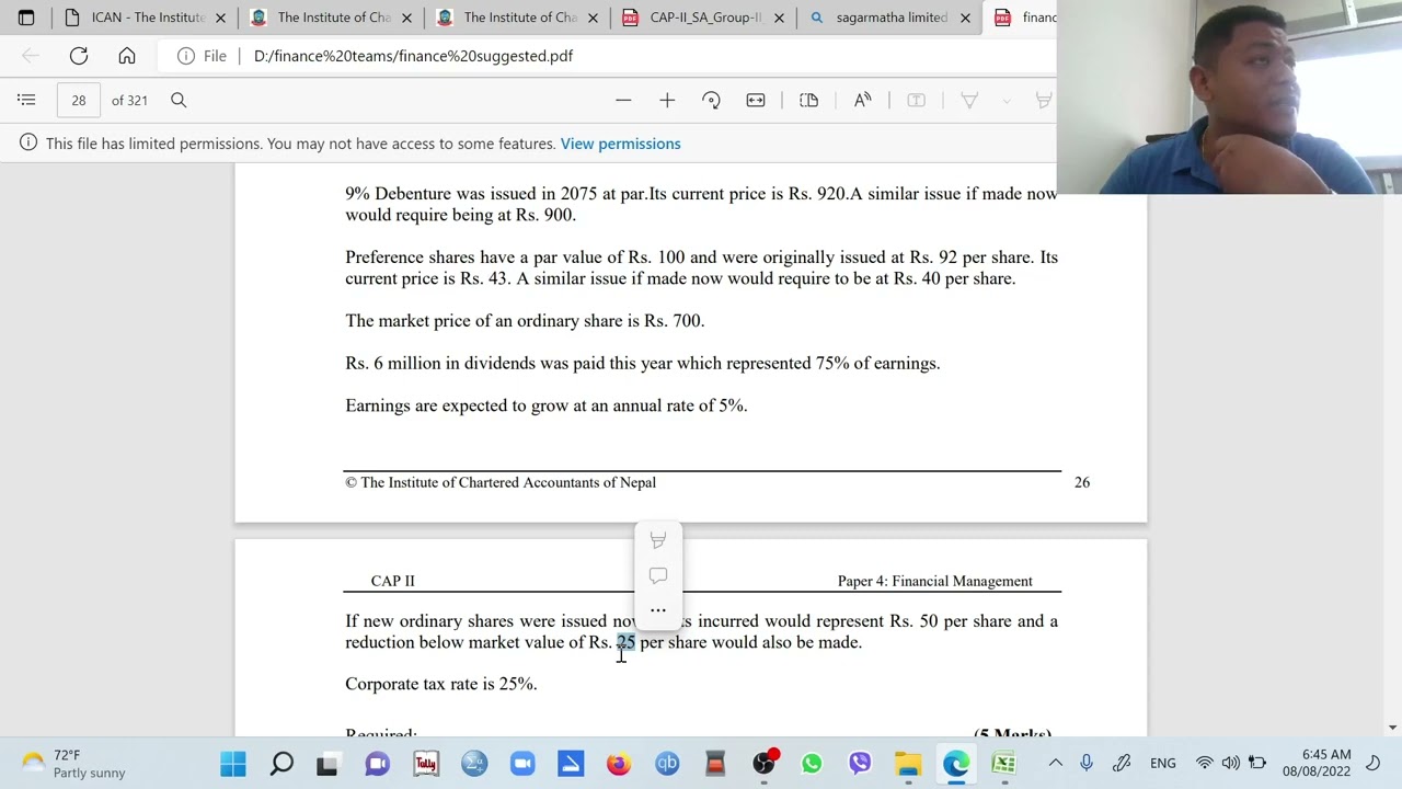 Lecture 46 Cost of Capital