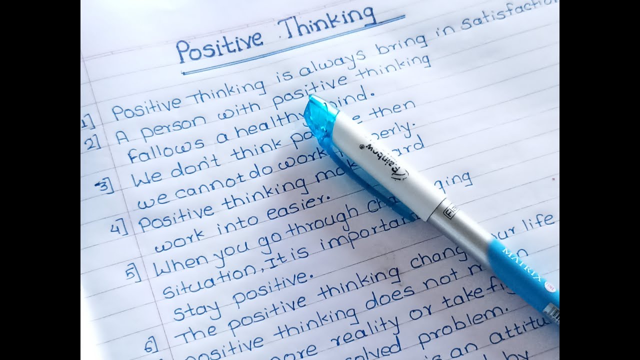 Essay on Positive Thinking| 10 lines on Positive Thinking| Education Katta