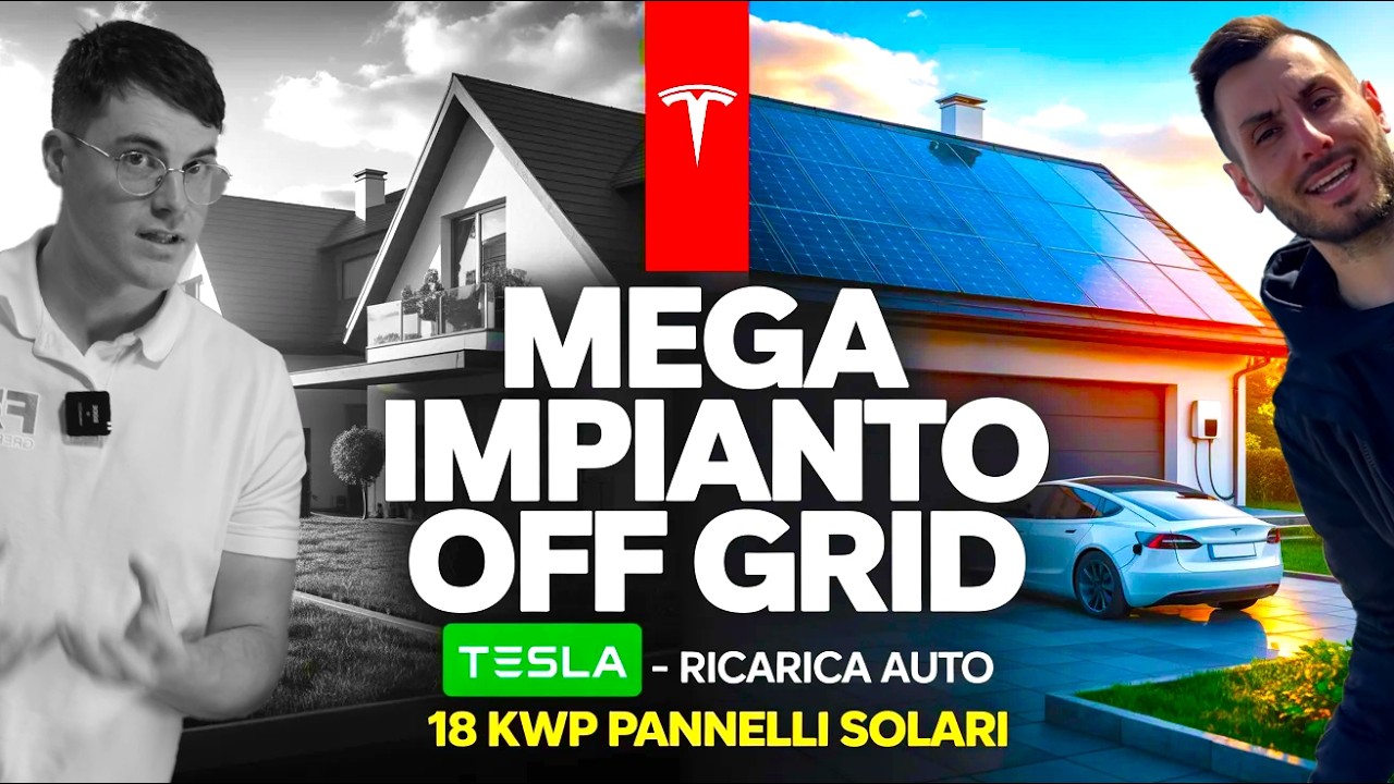 ⚡🔋 Casa OFF GRID + Tesla: Quanta Energia Serve Davvero? (Test Reali) 🚗🔋