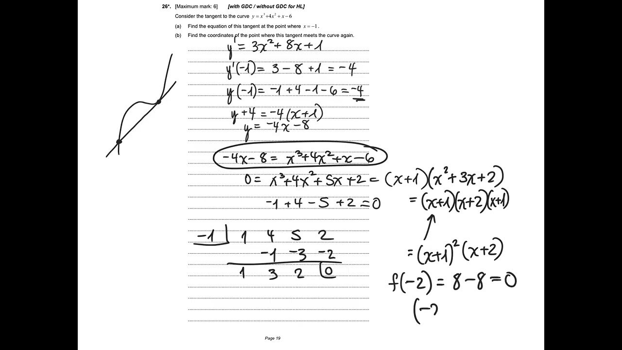 Tangent and normal lines 2