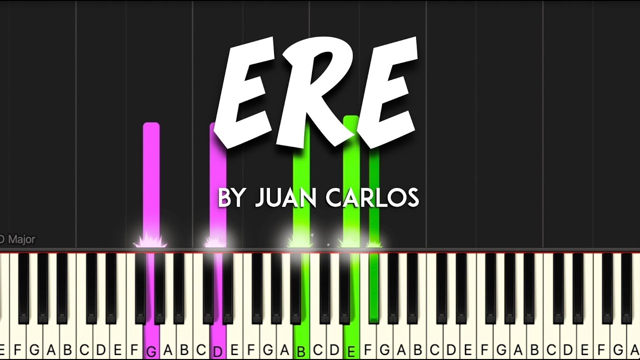 Ere by Juan Karlos tutorial / synthesia + sheet music