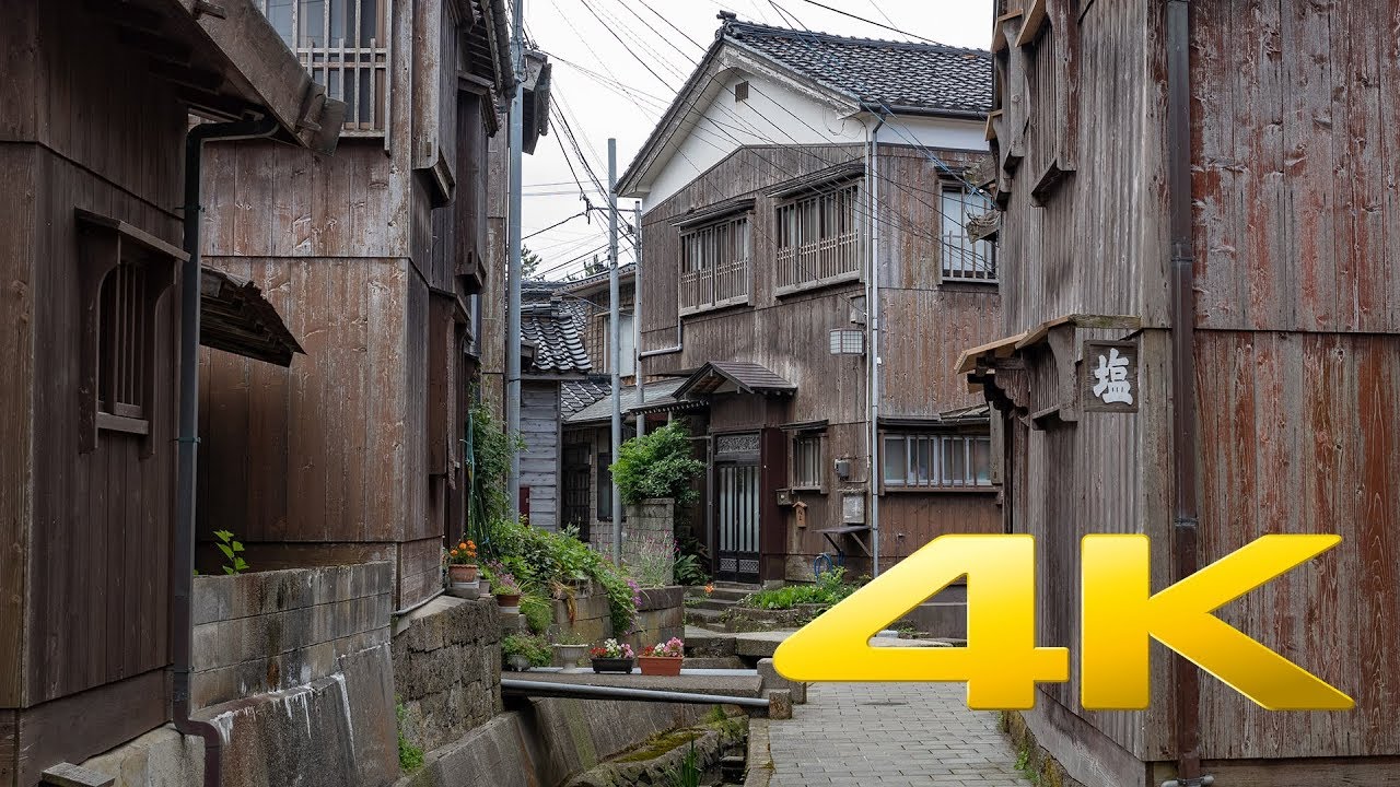 [Sado Island] Walking around Shukunegi Village - Niigata - 宿根木 - 4K Ultra HD