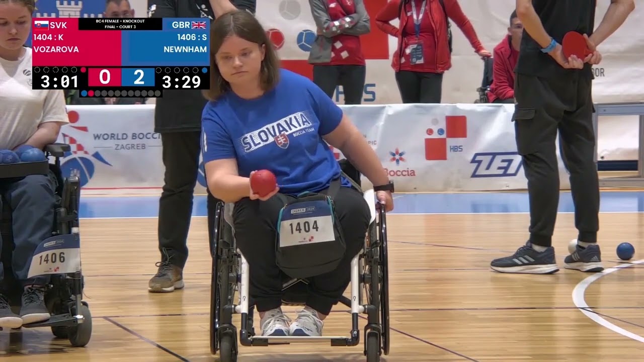Zagreb World Boccia Challenger 11.04.2024. Final Kristína Vozárová 🇸🇰 vs Sophie Newnham 🇬🇧 (BC4)