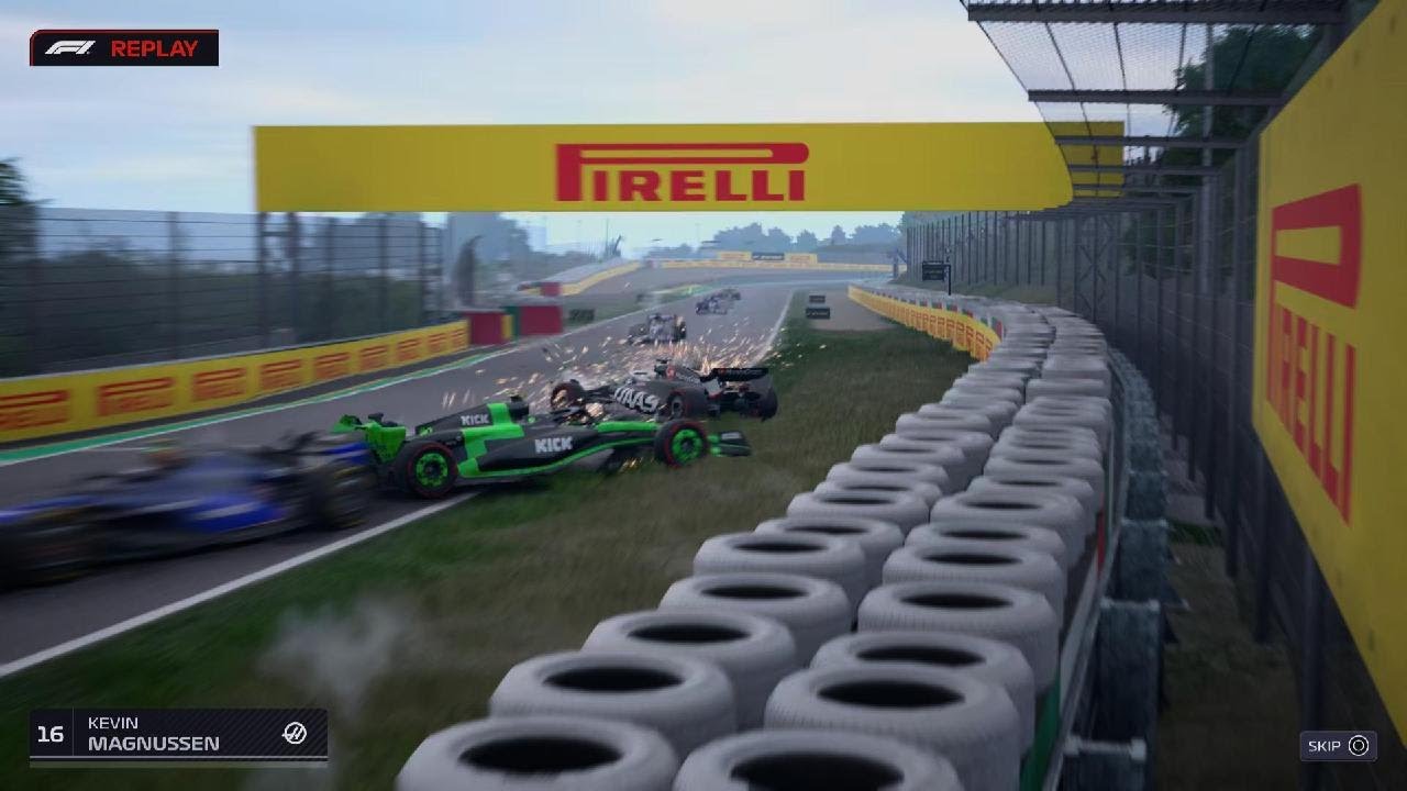 F1 Manager kevin causes a red flag