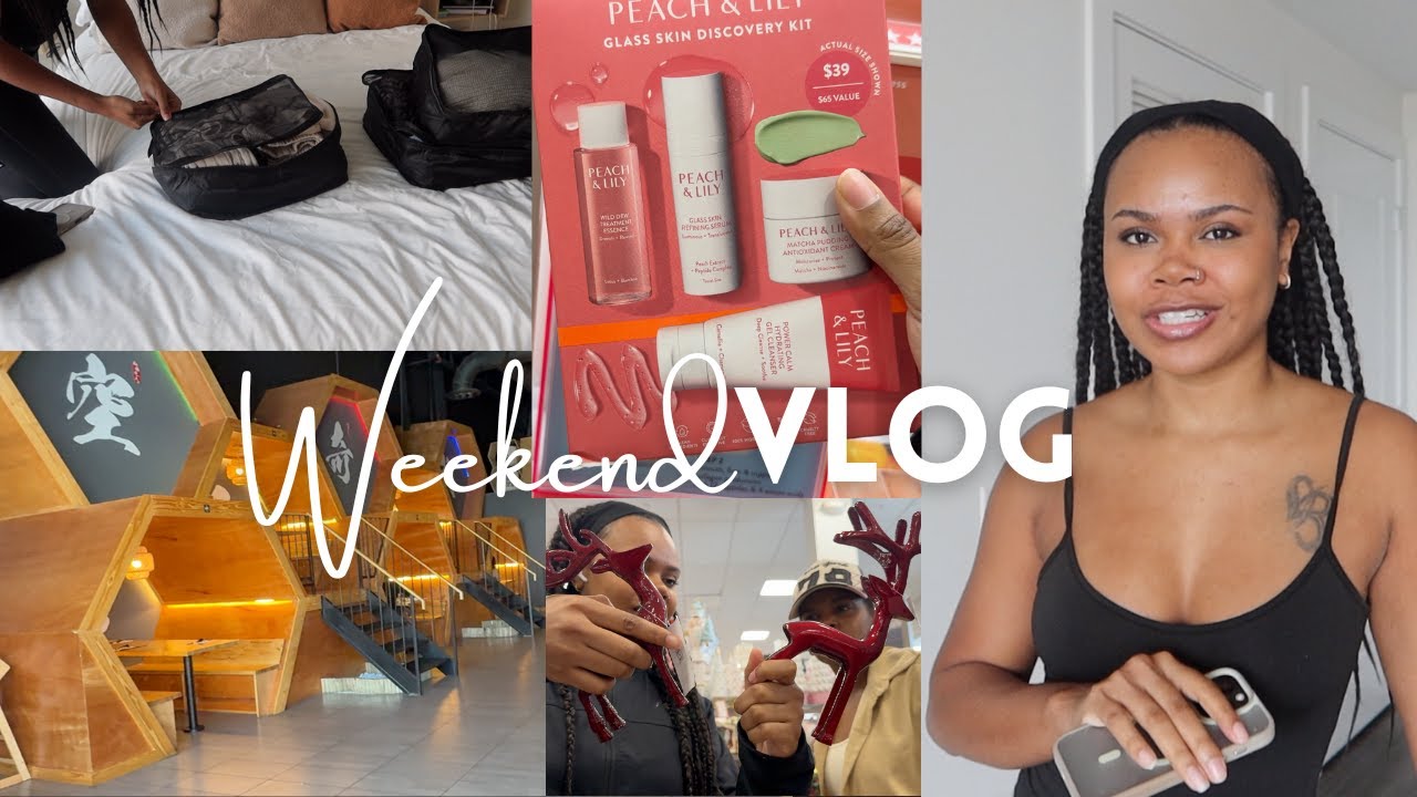 weekend vlog! | pack with me + Christmas shopping + doggy meal prep & more!