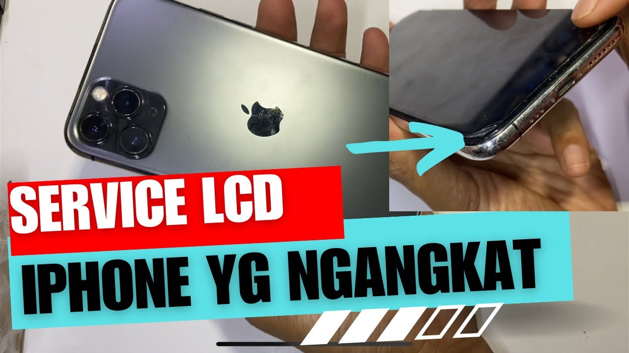 Solusi lcd iPhone ngangkat mangap // Repair lcd iPhone 11 pro