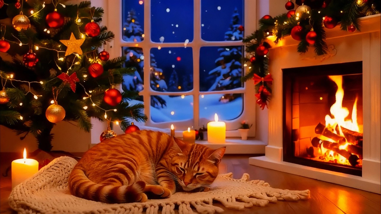 Cozy Christmas Eve Night Ambience for Deep Sleep
