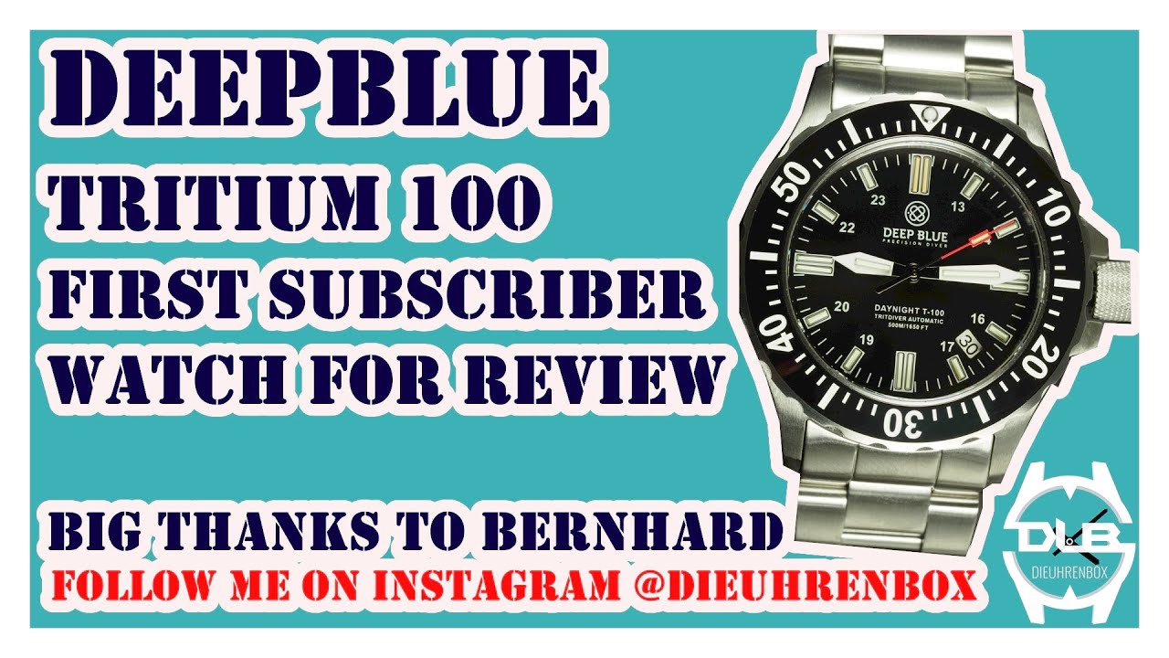 Deepblue Tritium 100 a Subscribers watch Review !!