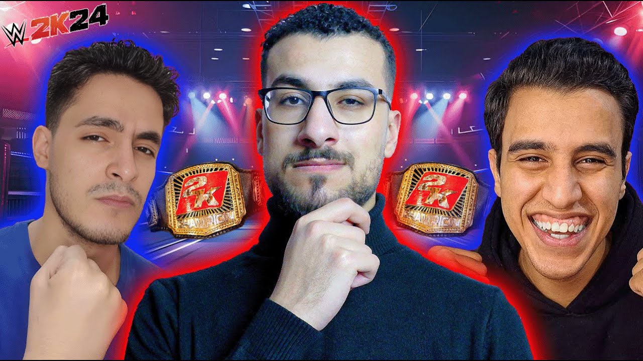 WWE2K24 | واجهت نبيل و ميردون على لقب المصارعة من هو بطل اللعبة 🔥
