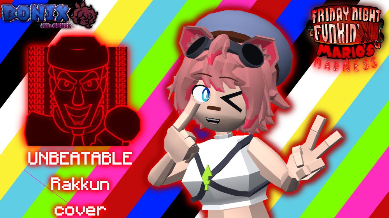 [FnF/MM] Unbeatable but Rakkun sings it | Mario's madness v2 | @rakkunmp3 Cover | Mr_bonix