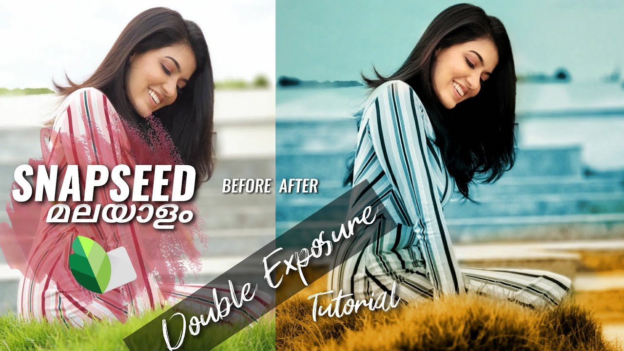DOUBLE EXPOSURE in Snapseed | SNAPSEED Photo Editing Tutorial Malayalam | Aneesh N