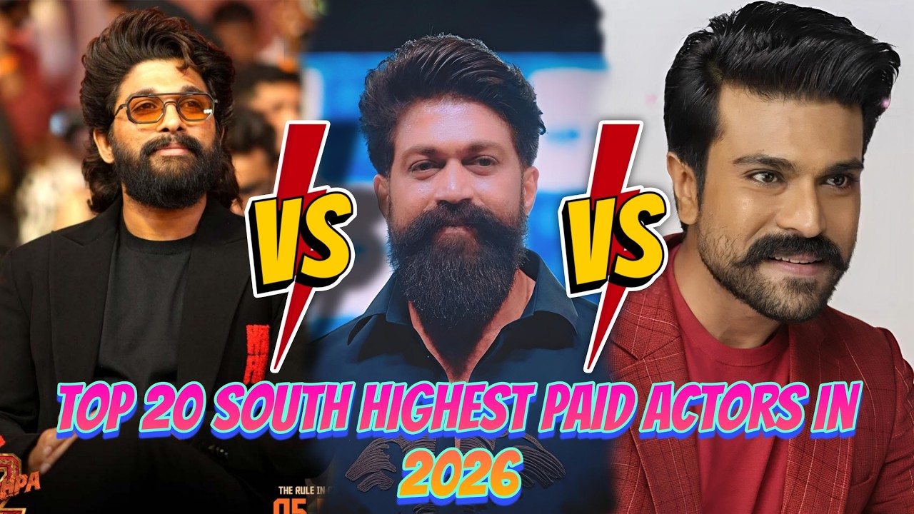Top 20 South Indian Highest paid Actors In 2026 ll South Actors Salary Per Movie ll Actors Fees