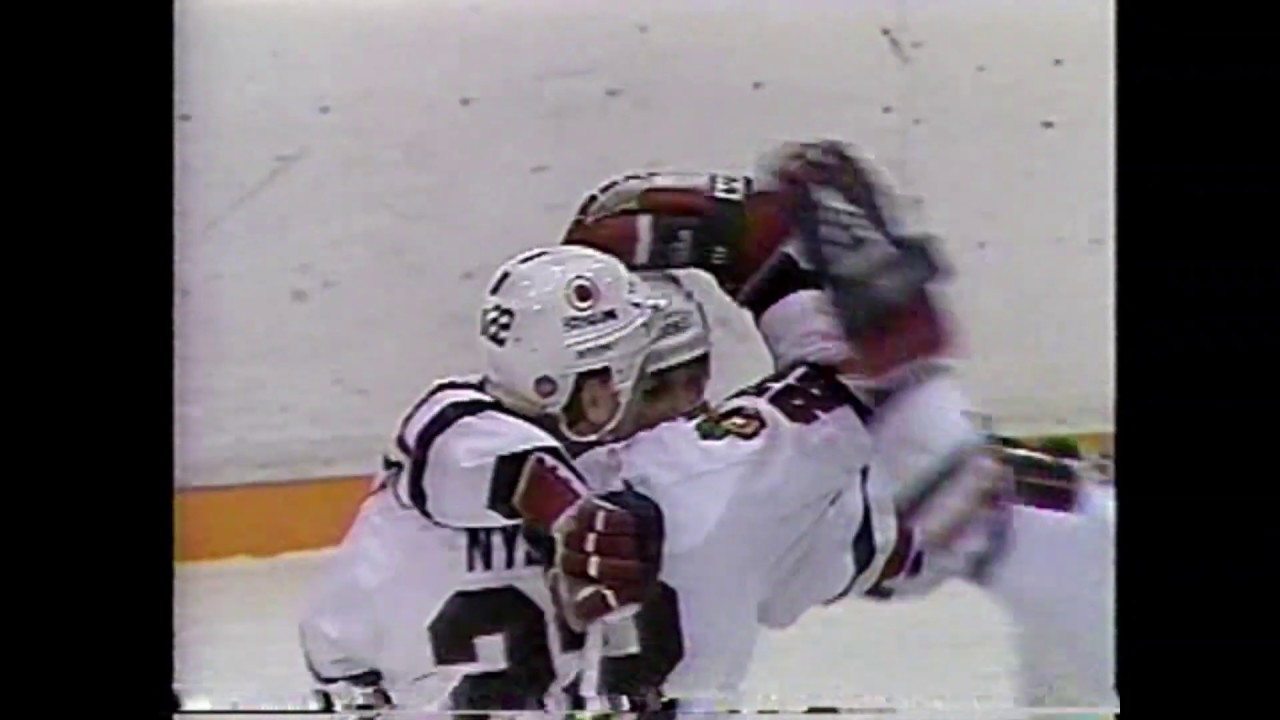Everett Sanipass Goal Dec. 20, 1987 Blackhawks Bruins