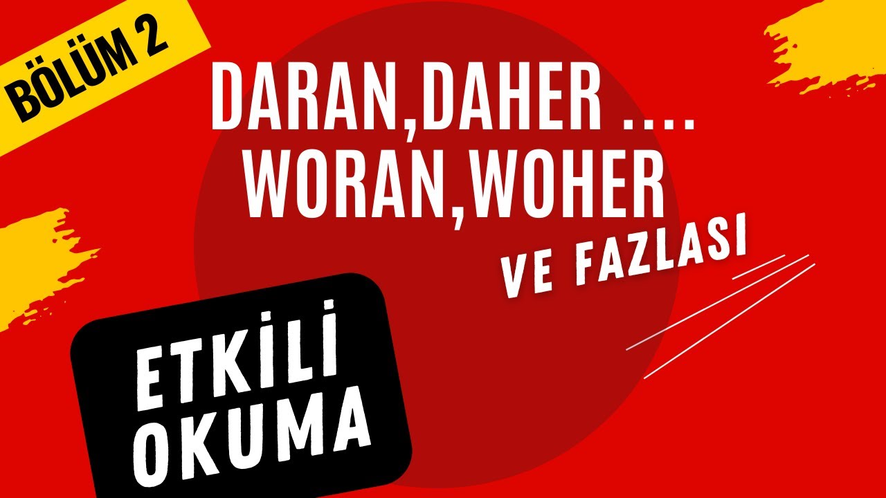 Almanca Gramer Dersi | Präpositionaladverbien Bölüm 2 | Woran, Daran Woher, Daher usw.