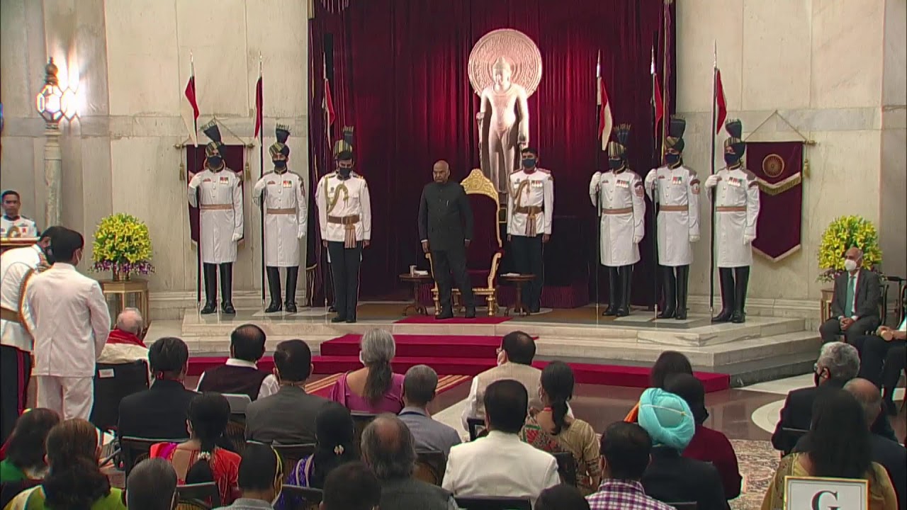 President Kovind presents Padma Awards at 2020 Civil Investiture Ceremony at Rashtrapati Bhavan