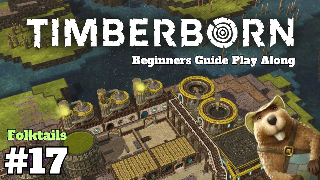Bot Production, Finished Aqueduct! - Timberborn Tutorial Folktails Normal - Episode 17