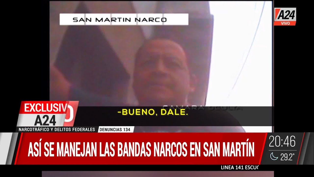 San Martín, la venta de drogas al descubierto
