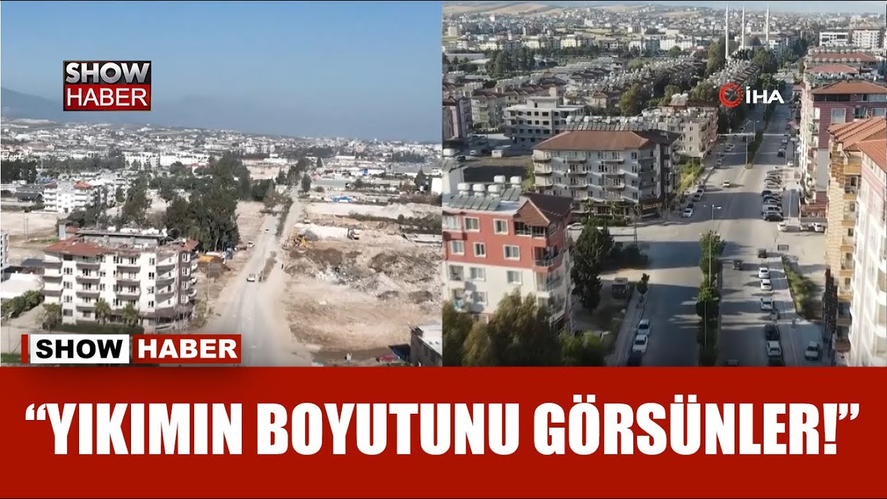 Asrın felaketi sonrası yok olan mahallenin deprem öncesi ve sonrası hali yürek burktu
